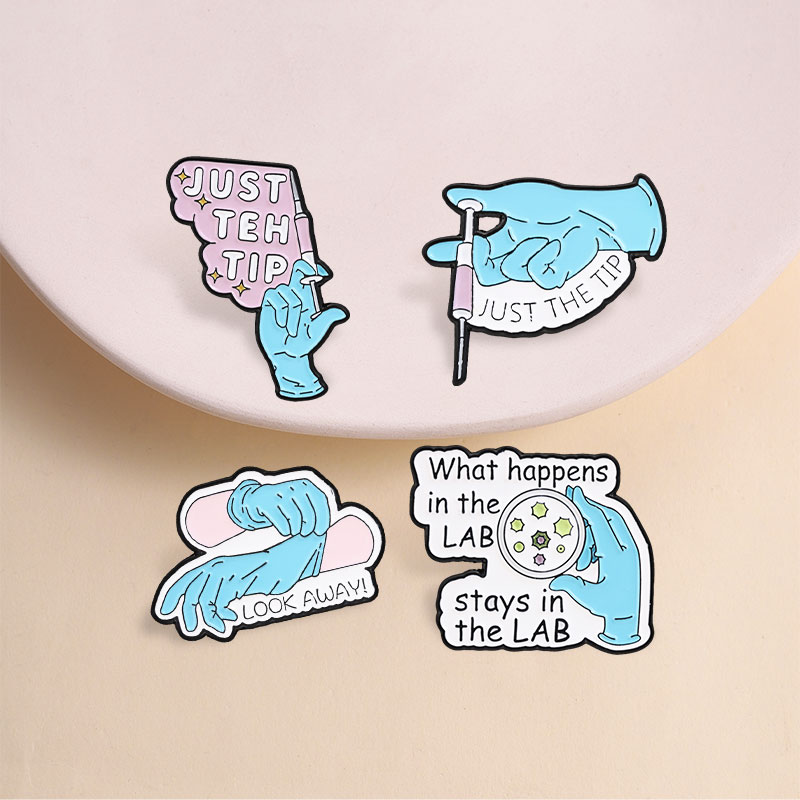 Science Lab Enamel Pins Just T - Medical Lab Tech ulasan dan harga