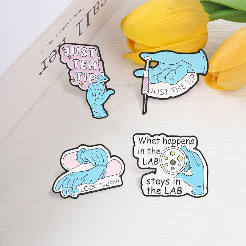 Science Lab Enamel Pins Just T - Medical Lab Tech ulasan dan harga