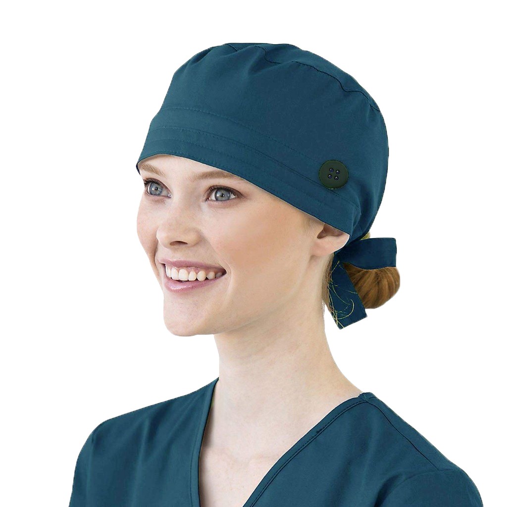 Solid Color Scrubs Caps With B - Medical Lab Tech ulasan dan harga