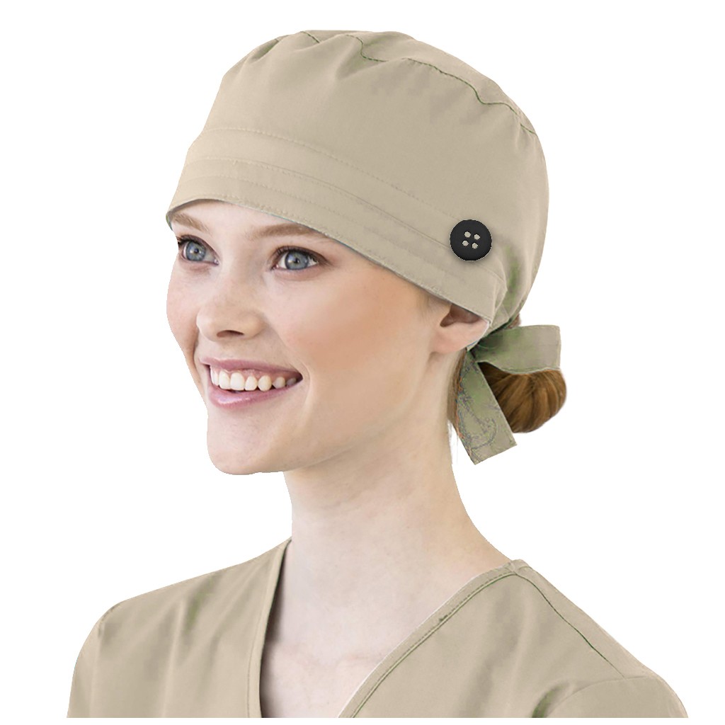 Solid Color Scrubs Caps With B - Medical Lab Tech ulasan dan harga