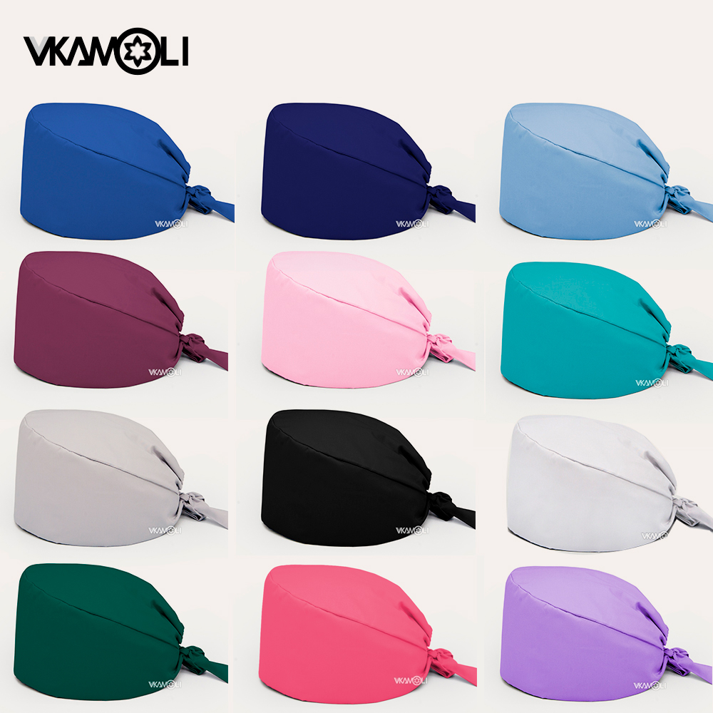 Solid color scrubs caps Pet Gr - Medical Lab Tech ulasan dan harga